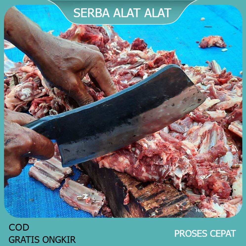 Pisau Daging Cacah Tulang Murah Tajam Berkwalitas - pisau cacah tulang baja per tebal dan tajam - pi