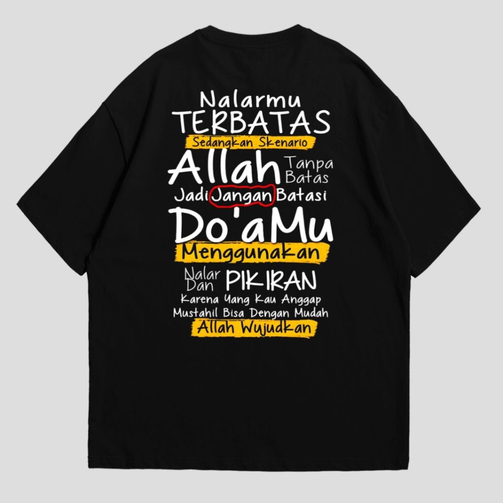 Kaos Doamu Menggunakan Nalar Dan Pikiran / Baju T-shirt Distro Nalarmu Terbatas Sedangkan Skenario A