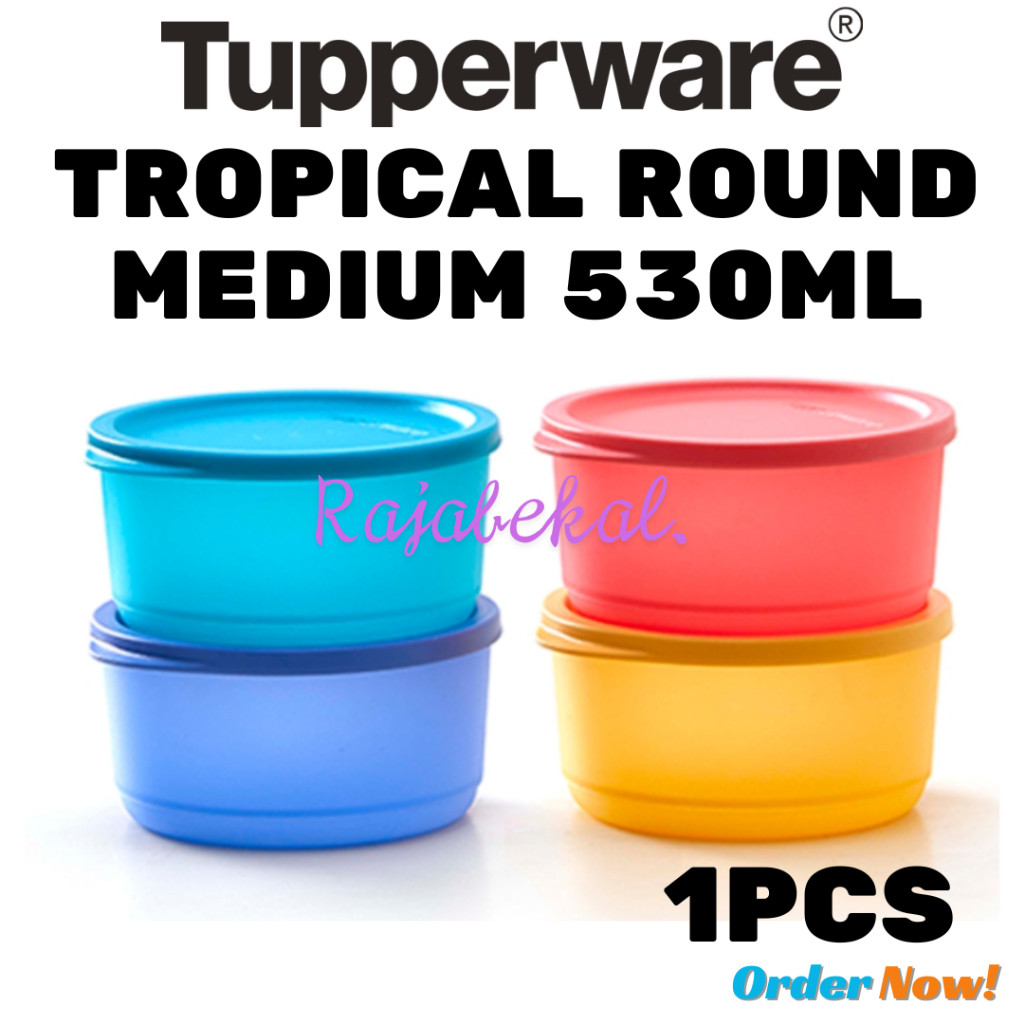 [BIG SALE] PROMO Tupperware  Tropical Round Medium 530ml ECER