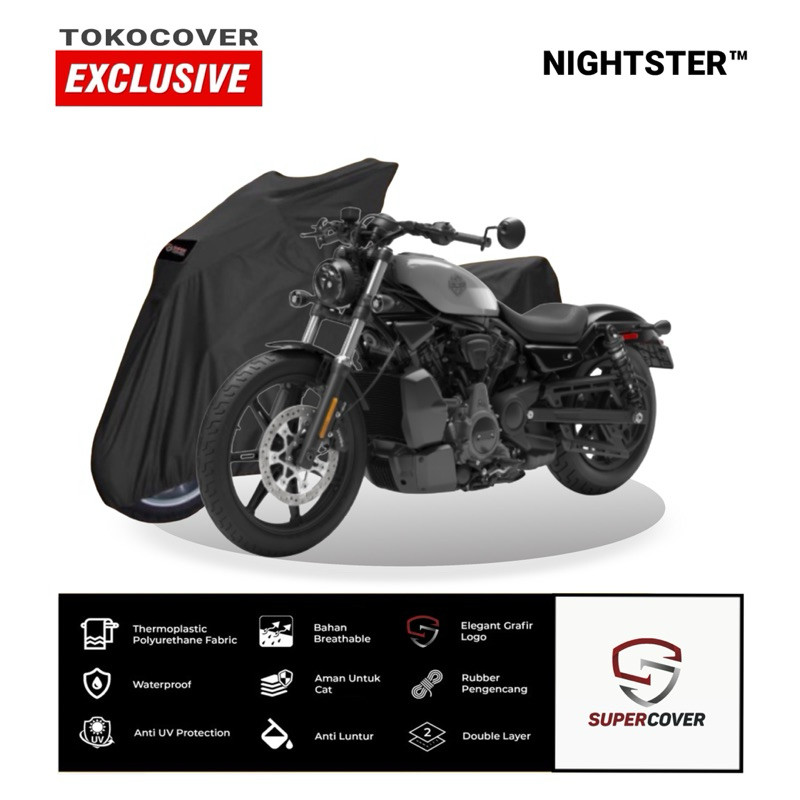 Body Cover Motor Sarung Motor Harley Davidson Nighster