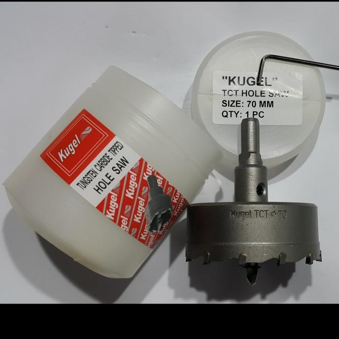 Kugel Hole Saw TCT Dia. 70 mm - Mata Bor Stainless Steel - Original HOLE SAW ASLI KUGEL Gptk