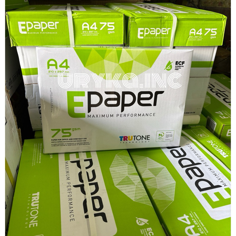 

(1 DUS) E PAPER/COPYPAPER A4 HVS 75GSM Kertas Fotocopy