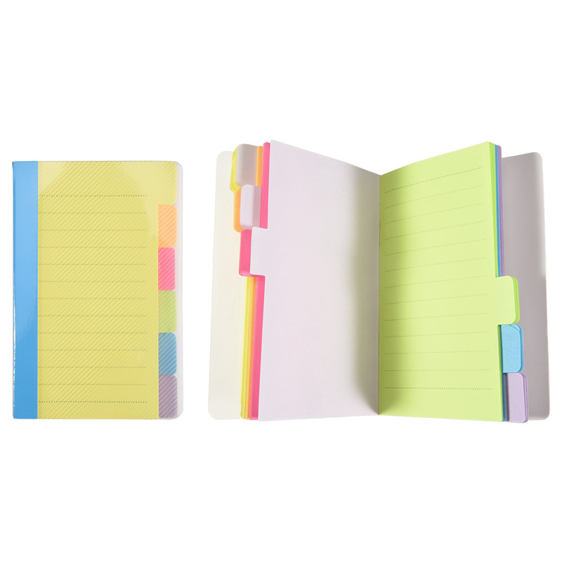 

Sticky Notes Divider Sticky Notes Tabs ,Tabbed Self-Stick Lined Bright Colors Notepad, 4X6inch