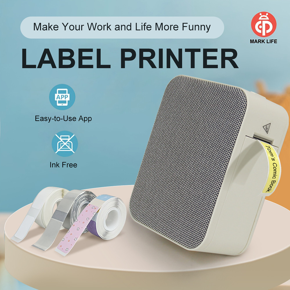 

Mini Portable Label Printer D110 P15 Bluetooth Inkless Adhesive Sticker Maker Printer For Gift/Diy Creative/Marking
