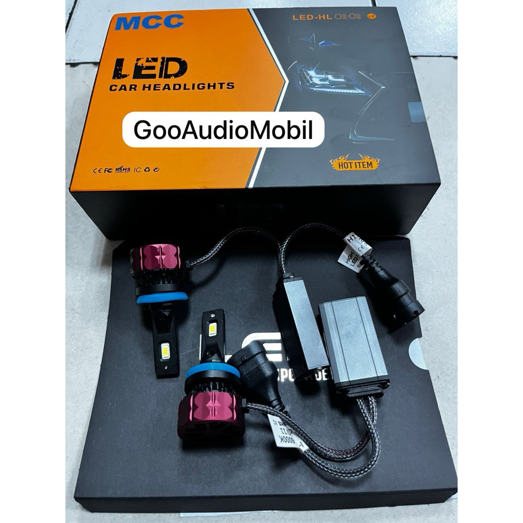 MCC Lampu LED Mobil 55W H11/H4 - Super Terang, Plug & Play, Anti Air & Panas