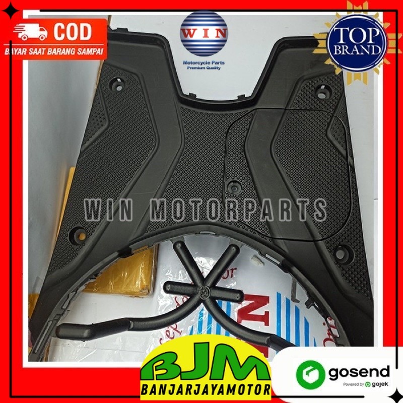 Pijakan Kaki + Tutup Aki Beat FI CBS K25 2012 2013 2014 | footrest atas WIN | bordes dek injakan mot