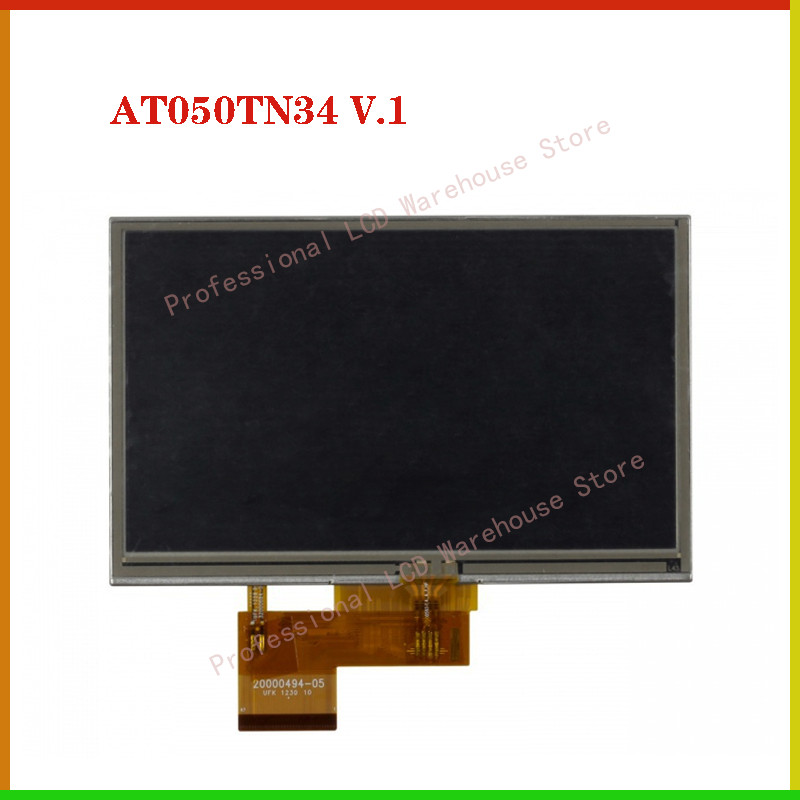 al 5 in   AT050TN34 V.1 20000494-04 LCD Screen For Garmin Nuvi 1410 1440 1460 GPS PSP MP5 LCD Displa