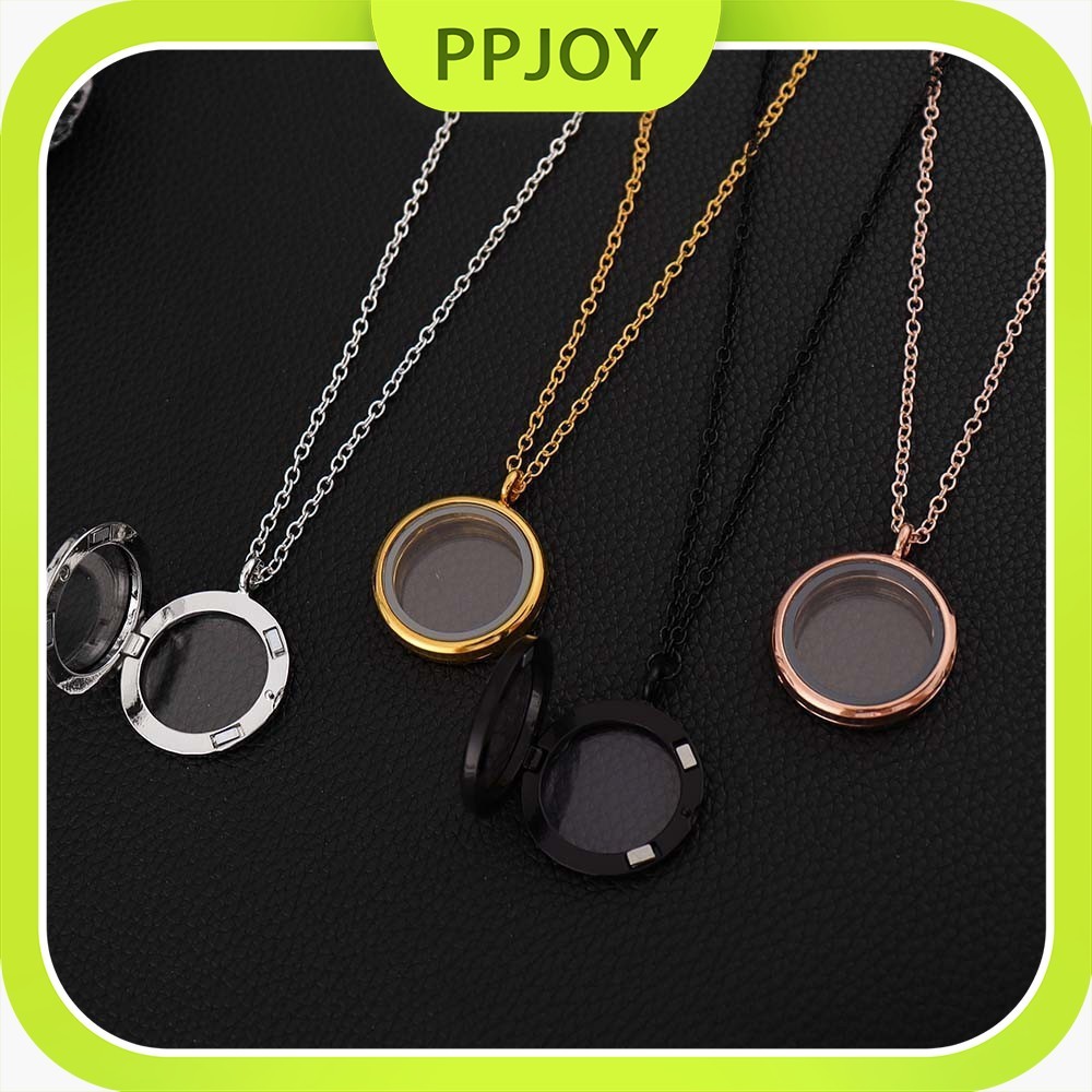 Ready-Liontin / Silver/Gold Pendant Locket Round 3 cm