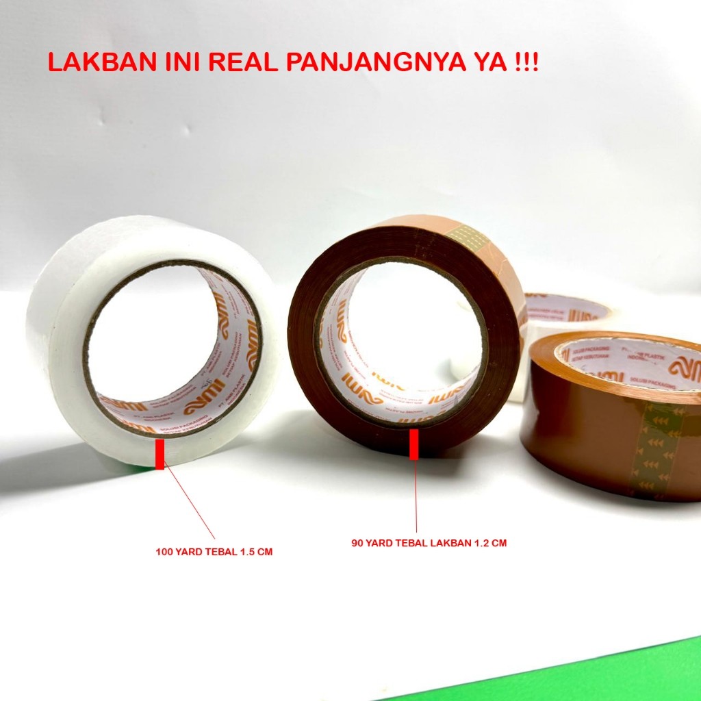 

(EP) LAKBAN ISOLASI COKLAT BENING PANJANG REAL 45MM PANJANG 90Y 100Y