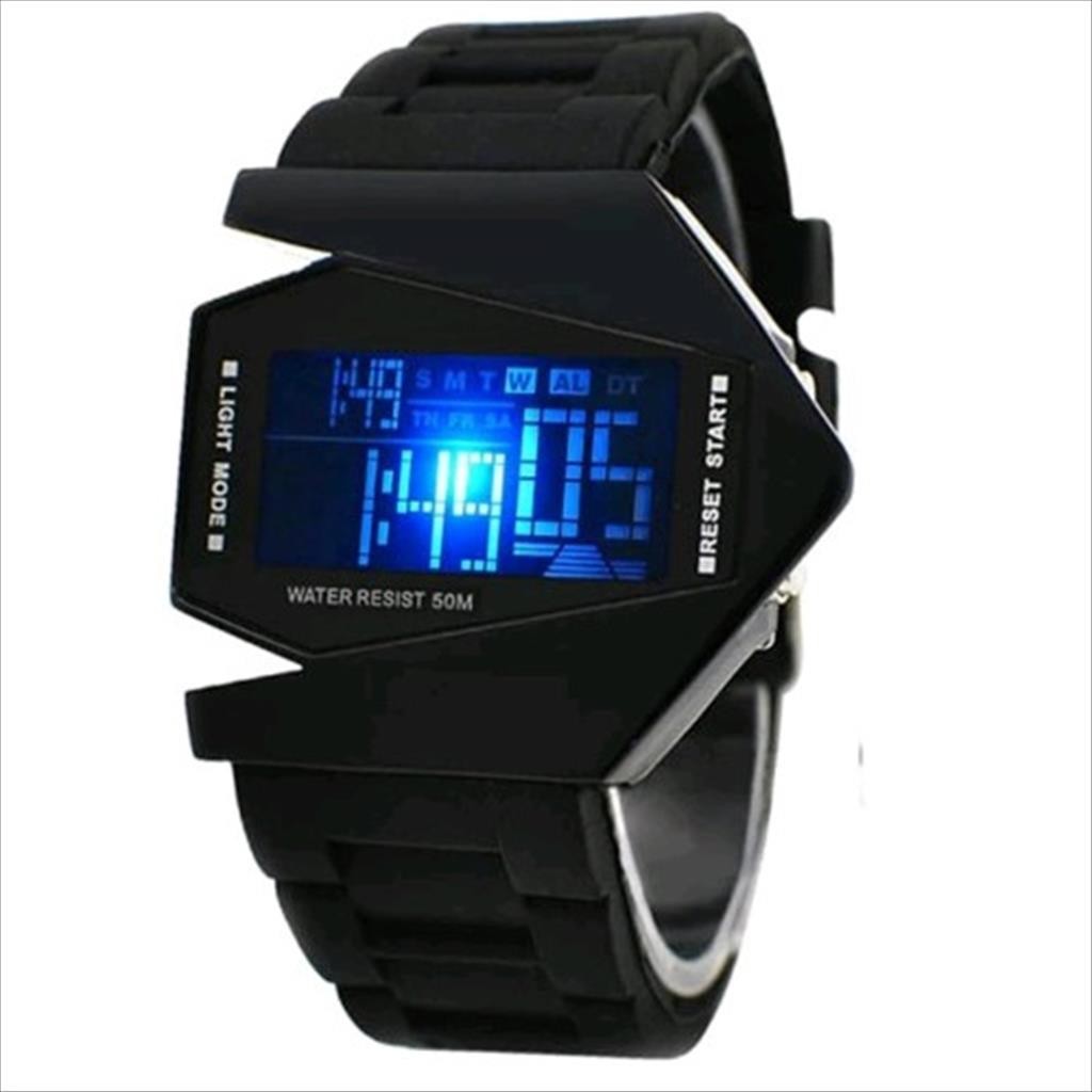 Jam Tangan Digital Pesawat Anak Pria SKMEI 0817 Jam Tangan LED Original SKMEI (Diameter 50 mm)