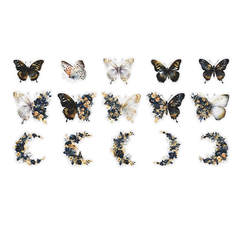 

L81A 2025-Retro Notebook Decoration Material Stickers DIY Decorative Sticker For Notebook Labels,