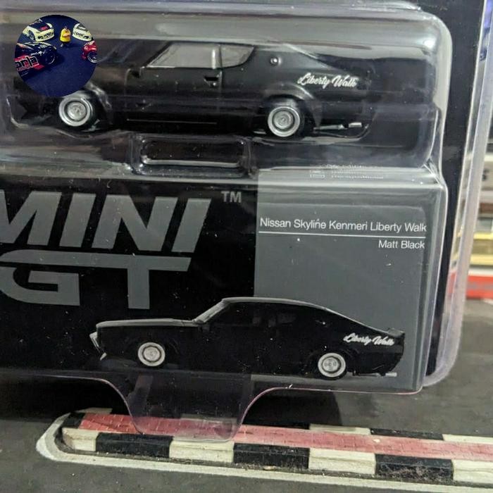 EX99... Diecast Mini GT Nissan Skyline Kenmeri Liberty Walk Matt Black no 655 Blister
