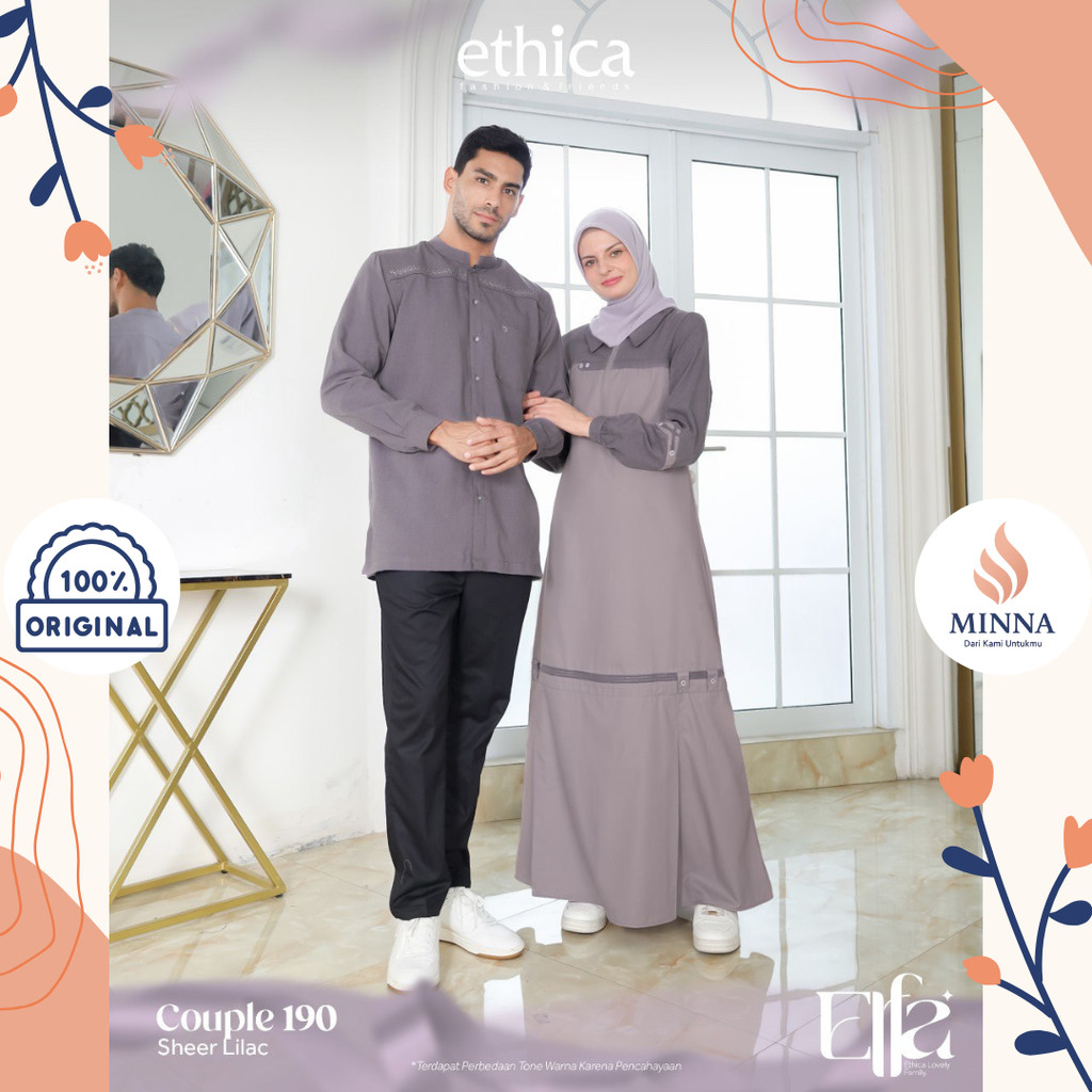 Ethica Gamis Koko Couple 190 Sheer Lilac