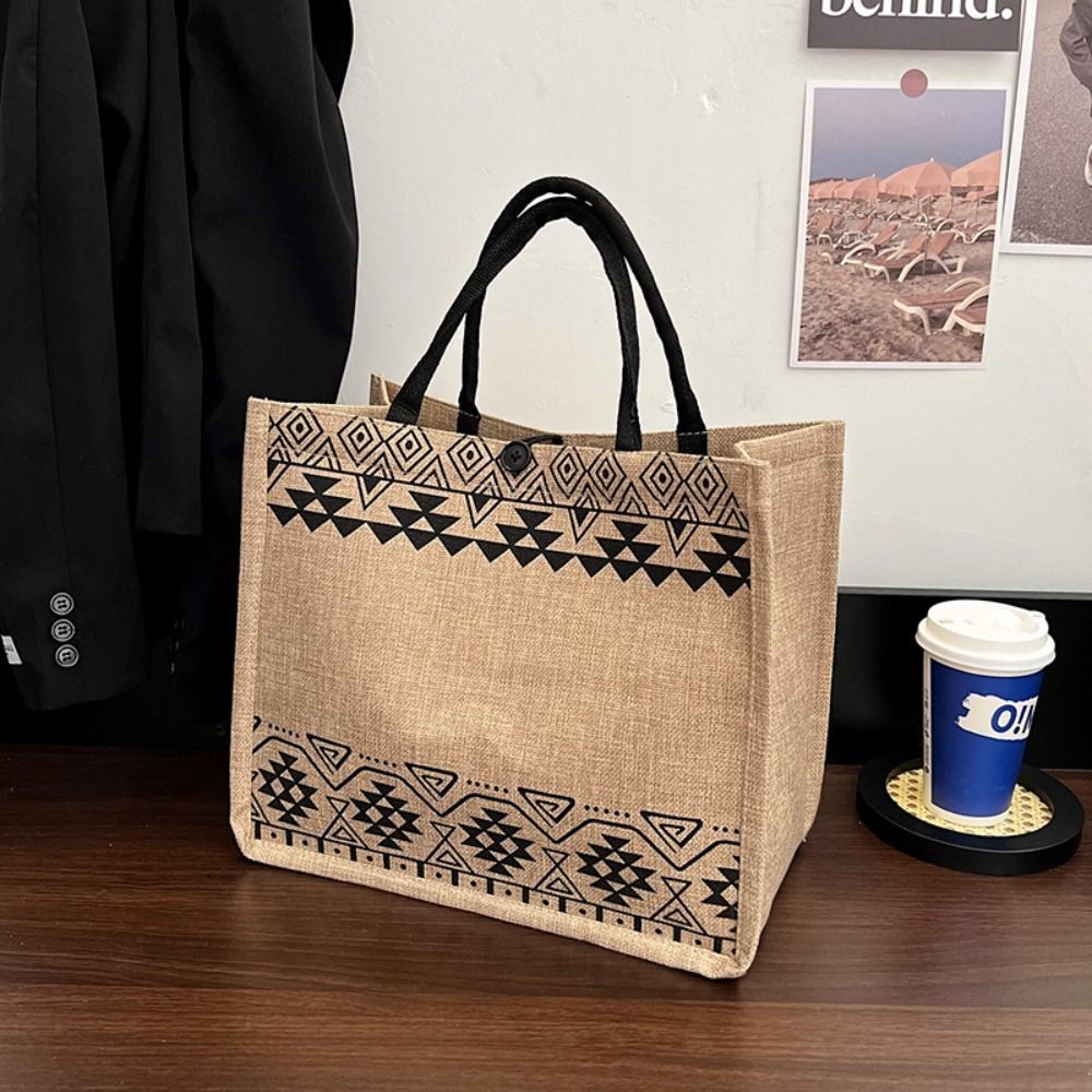 Vintage Korean Tote Bag Casual Lady Shoulder Eco Canvas Bags National Style Women Recycle Handbag Sh