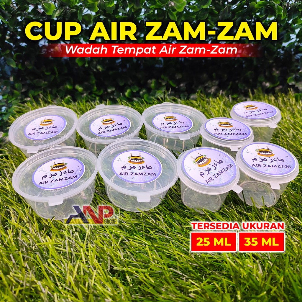 ANP88 Cup Wadah Air Zam Zam Untuk Oleh oleh Setelah Pulang Haji dan Umroh / Wadah Mini Khusus untuk 