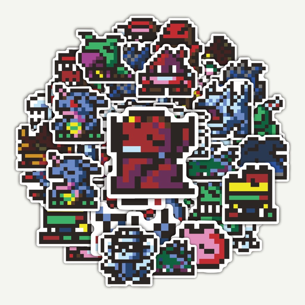 

Sticker Pack Stiker Pixel Digimon V21 | Sticker TUMBLR | Stiker LAPTOP KOPER HELM