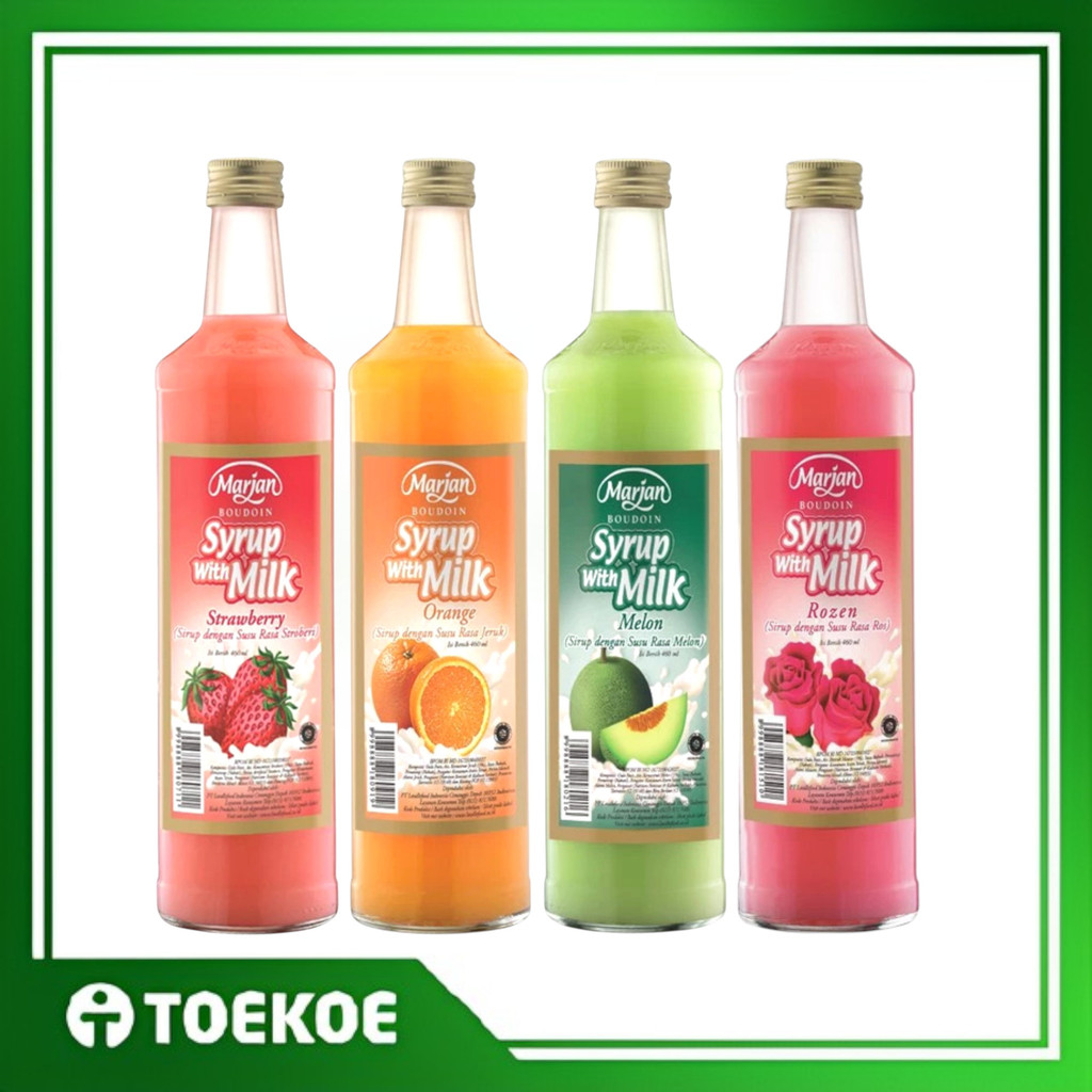 

TOEKOE Sirup Marjan Boudoin Milk 460ml Semua Varian Rasa (WAJIB CO TAMBAHAN PACKING KARDUS & BUBBLE WRAP)