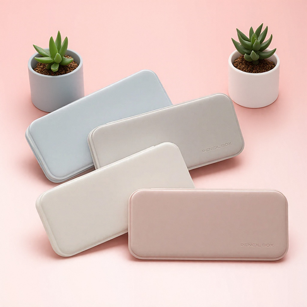 

STONEGO Multifunction Rectangle Pencil Case Creative Plastic Pen Box Makeup Organizer School Supplies