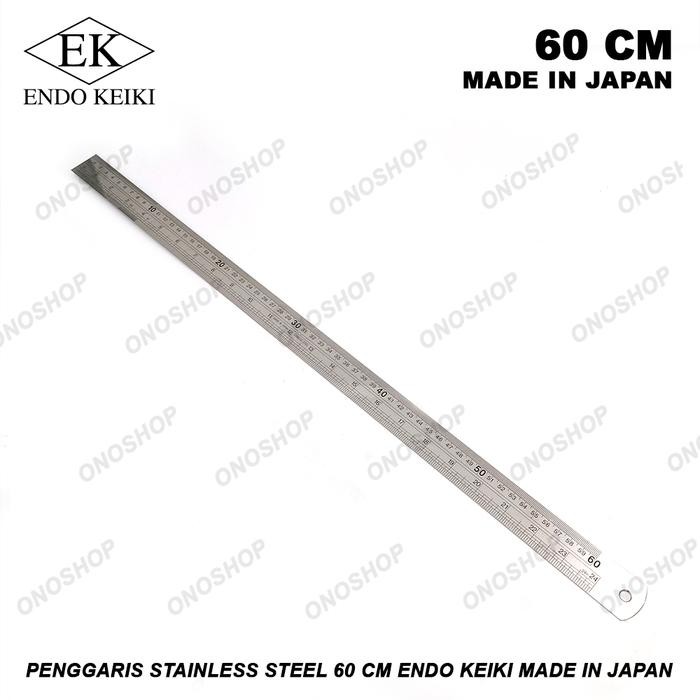 

Penggaris Stainless Steel 60 cm Endo Keiki Made In Japan
