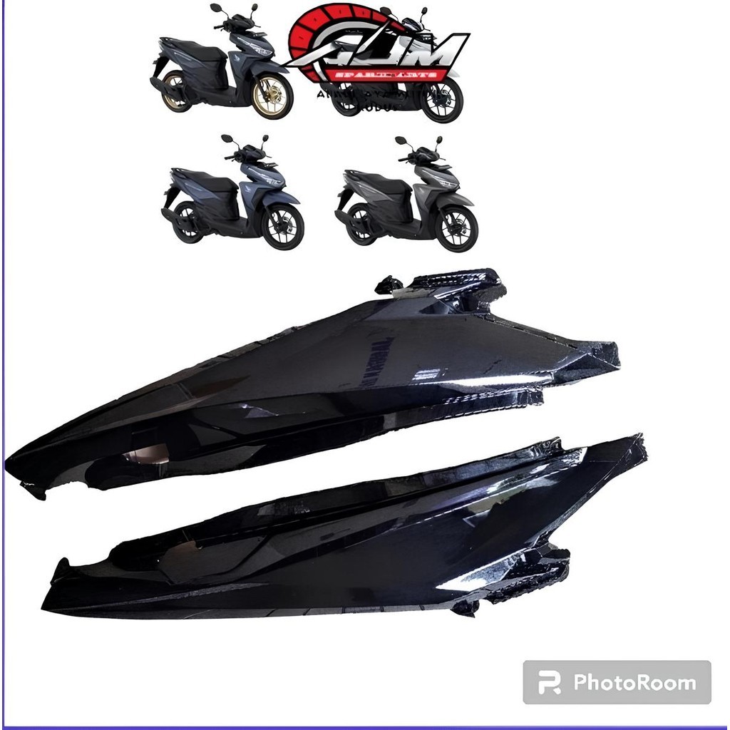 free ongkir Cover Body Vario 125 150 LED Old Hitam Glossy 2015 2016 2017 | Body Belakang Motor Pnp s