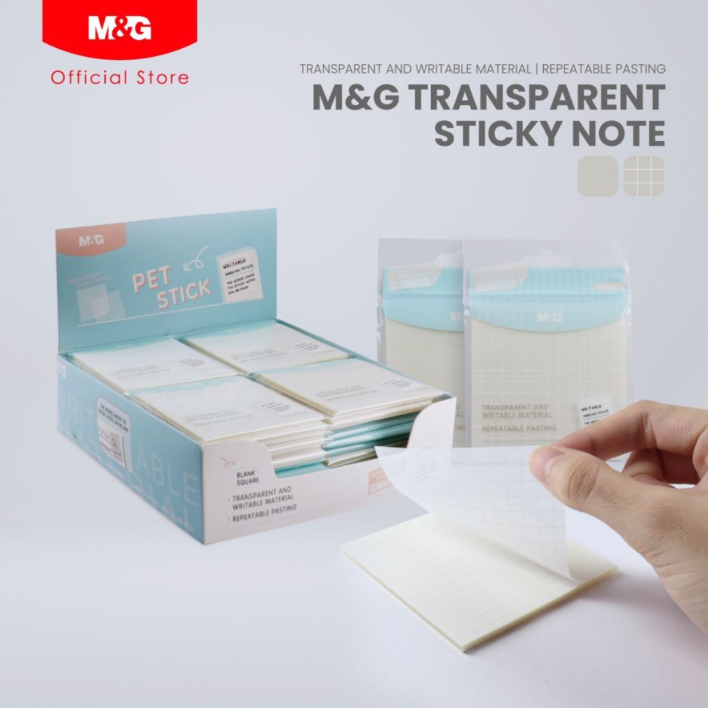 

M&G TRANSPARENT AND WRITABLE MATERIAL STICKY NOTES AS33O125 (YD-987)