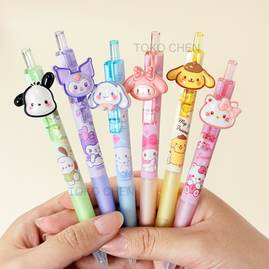 

Sanrio Gel Pen Pulpen Gel Pencet Motif 0.5mm - Alat Tulis Lucu untuk Pelajar & Kantor 1PCS