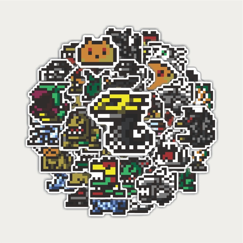 

Sticker Pack Stiker Pixel Digimon V29 | Sticker TUMBLR | Stiker LAPTOP KOPER HELM
