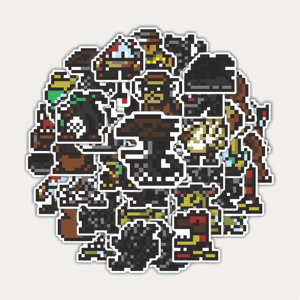 

Sticker Pack Stiker Pixel Digimon V38 | Sticker TUMBLR | Stiker LAPTOP KOPER HELM