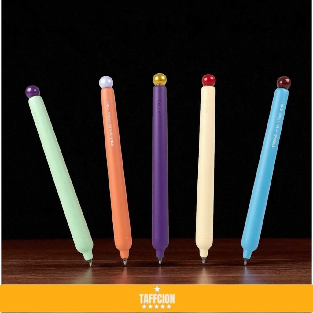 

Kaco Popup Pena Pulpen Gel Quick Dry Black Ink Vintage 0.5mm 5 PCS - K1062