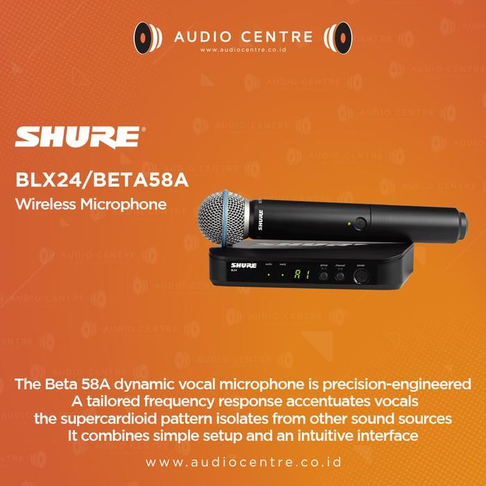 Shure BLX24/BETA58 BLX24 Beta 58 Wireless Microphone System