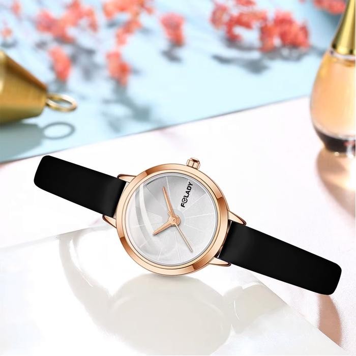 Terbaru Jam tangan mini kecil fashion korea wanita COD - hitam putih