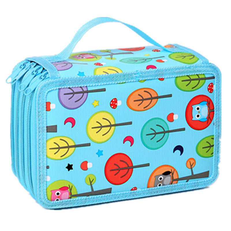 

32/52/72 Hole Sketch Pencil Case Zipper Large Capacity Art Painting Drawing Sketch Pen Storage Bag Organizer Paintbrush Statione