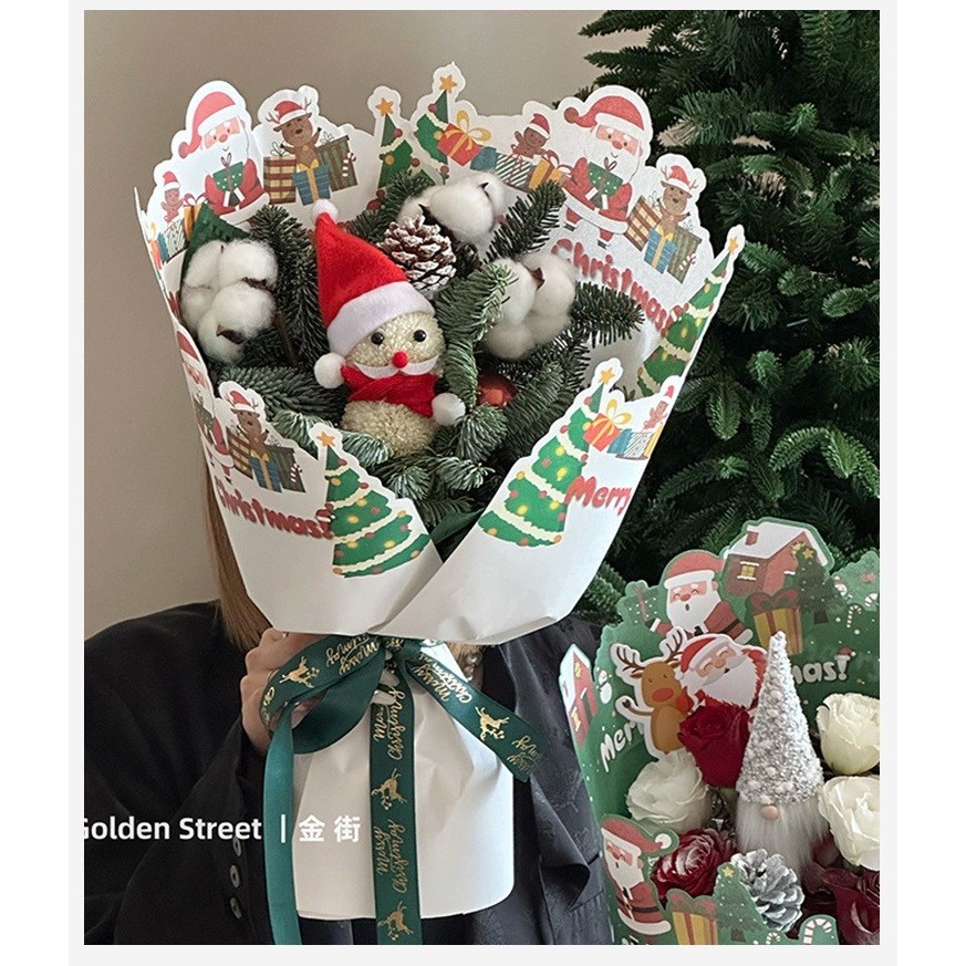 

Kertas Buket Edisi Natal ~ Merry Chrismast / Flower Wrapping / Kertas Bunga/ Flower Paper Cellophane