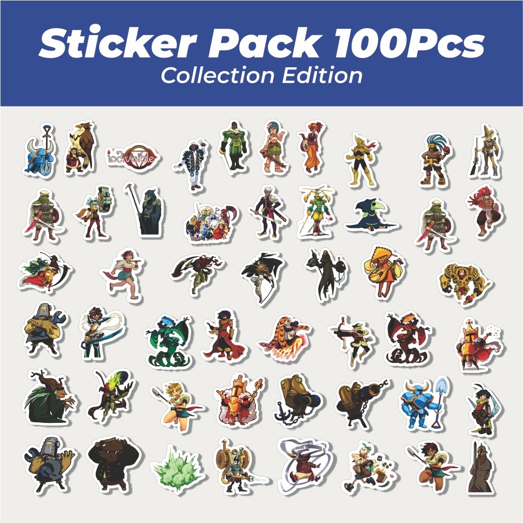 

Hot Stiker Game Series Indivisible Karakter Mix Lucu Anti Air Stikers Berperekat Waterproof Sticker Decal Buat Motor Helm Buku Journal Koper Casing HP Laptop Botol Minum