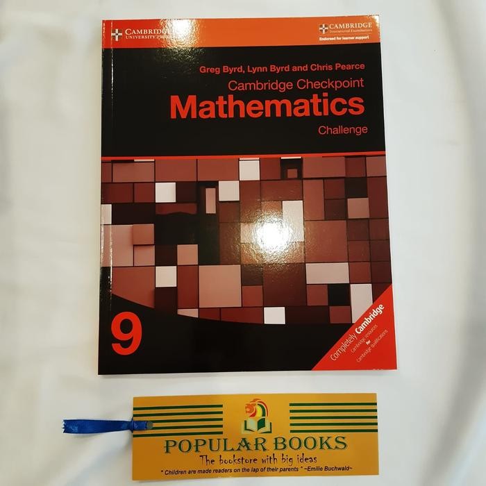 

Cambridge Checkpoint Mathematics Challenge Grade 9