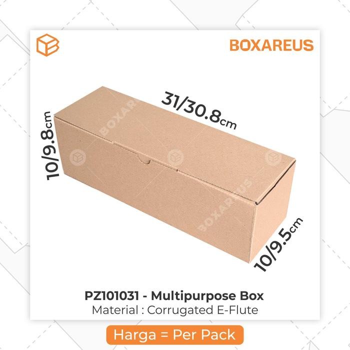 Box Packaging Corrugated Dus Kardus Roll Cake Kemasan Roti | PZ101031 - Brown