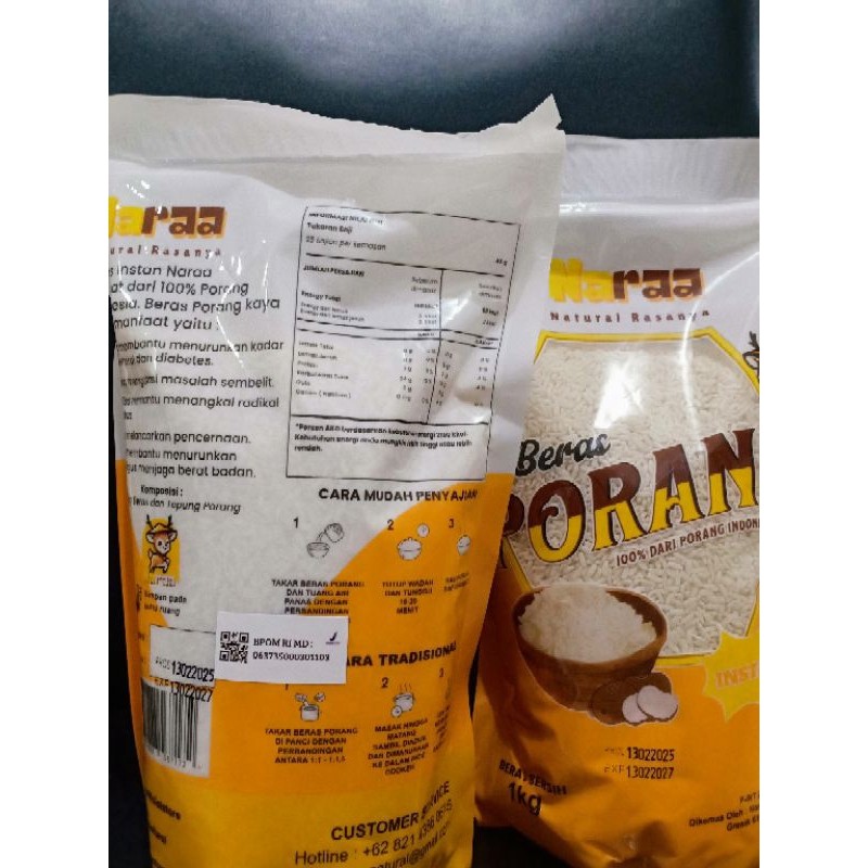 

PROMO Naraa Beras Porang Konjac 1 kg