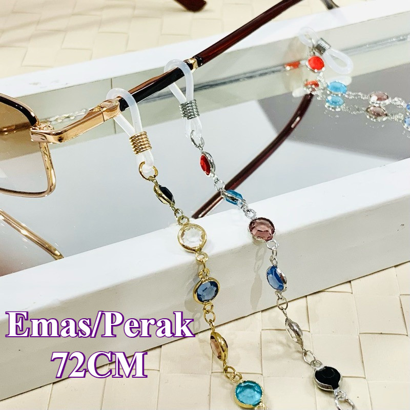 Tali Kacamata Rantai Kacamata Wanita Straps Gantungan Kacamata Aksesoris Kalung Kacamata Mewah