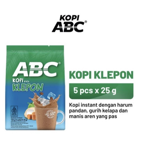 

Kopi ABC Klepon Bag 5X25gr - Delicious ABC Klepon Treats