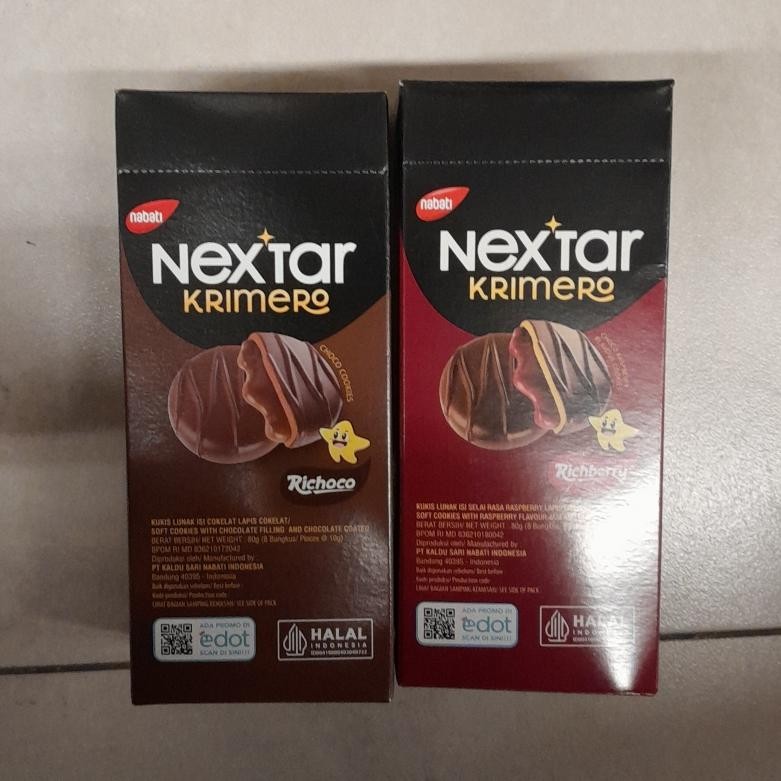 Nabati Nextar Krimero Kukis Dengan Selai Isian Richberry / Richoco Coklat ( isi 8 )