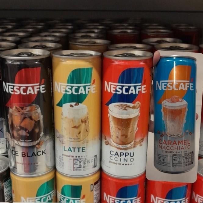 

Nescafe Kopi Kaleng 220ml Per Dus ( Isi 24 ) Rasa Ice Black / Latte / Cappucino / Caramel Macchiato / Mix
