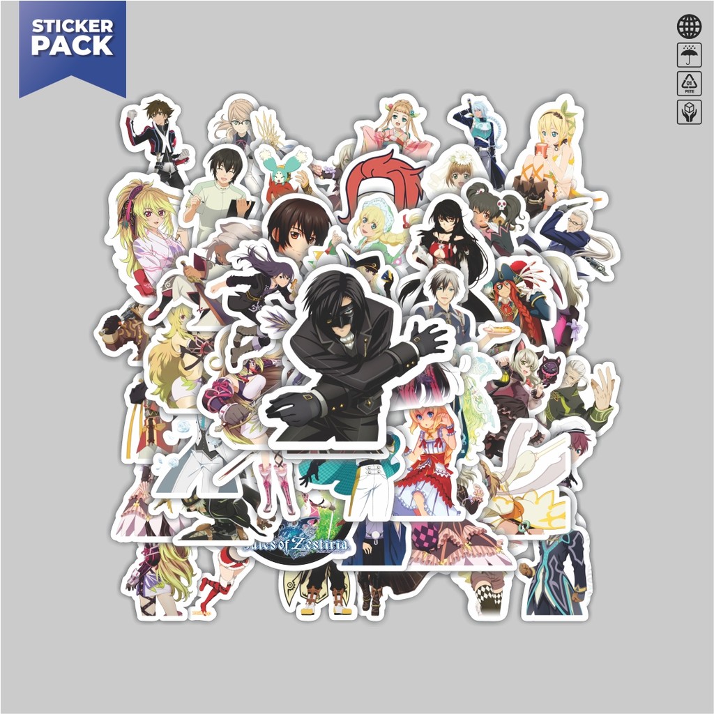 

[100PCS]Stiker Pack Stiker Game Series Tales Of Series Karakter Mix 2 Aesthetic Vinyl Anti Air Dekorasi Sticker Laptop Buku Journal Koper Helm Casing HP Gitar Helm Skateboard