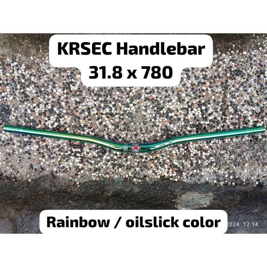 KRSEC Handlebar stang 31.8 x 780 mm rise 25 colorfull rainbow oversize Alloy not carbon sepeda Semua