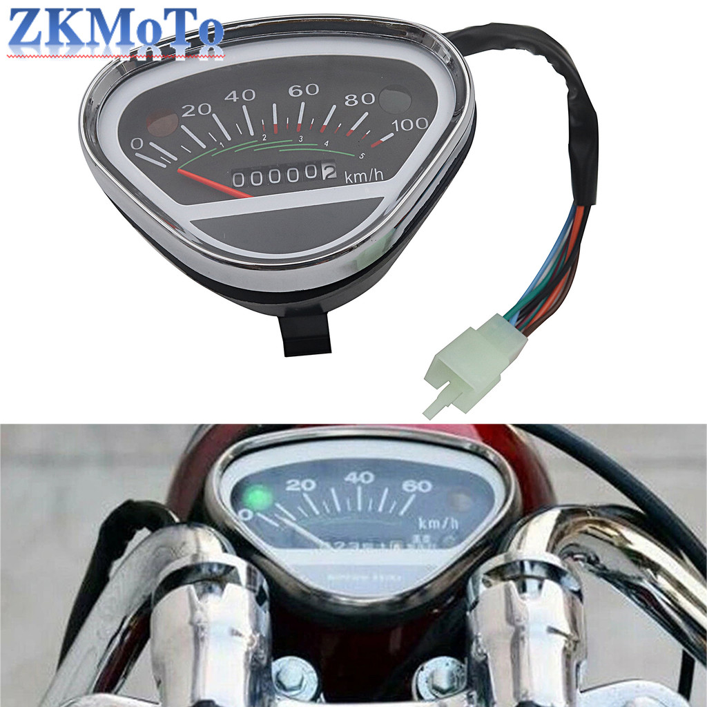Motorcycle Meter Odometer Gauge Backlight LCD Digital Indicator Instrument for Vintage Honda DAX 70 