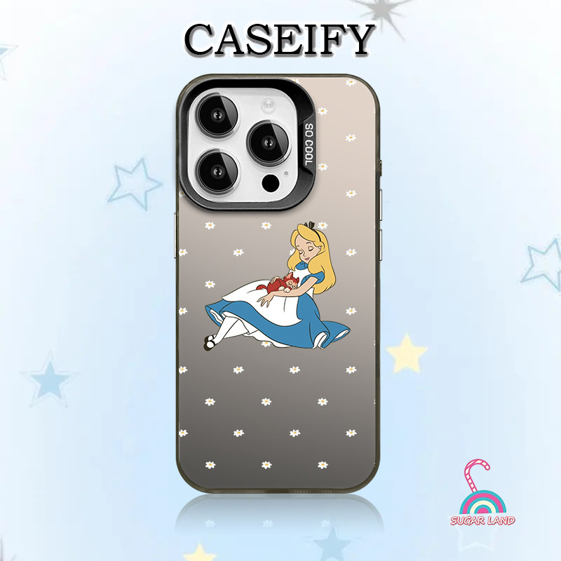 【OPPO】Anti-collision softcase protective case Casing HP simple Creative Alice in Wonderland pattern 