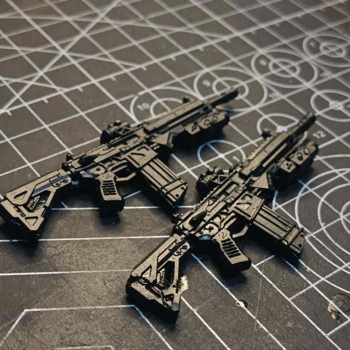 Weapon/Senjata M4 Future Recast  Kitbash Skala1/12 For Figma SHF Mafex Revoltect