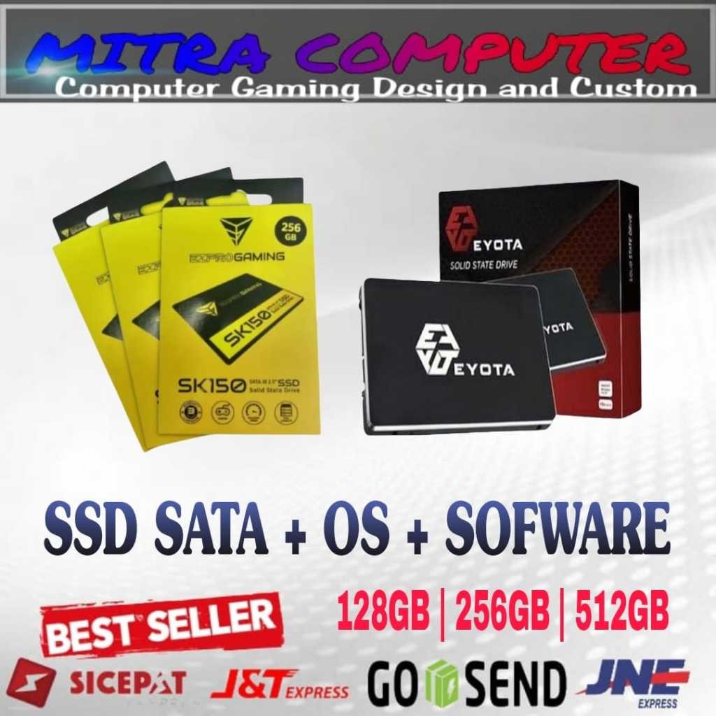 SSD SATA 128GB 256GB 512GB PLUS WINDOWS SOFWARE Murah Bergaransi TERLARIS