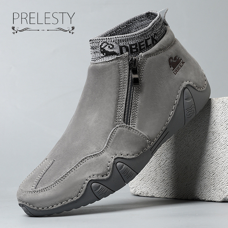 TERLARISPremium Import Kulit Original Sepatu Boots Pria Keren Full Hitam Coklat Boots Formal Resleti