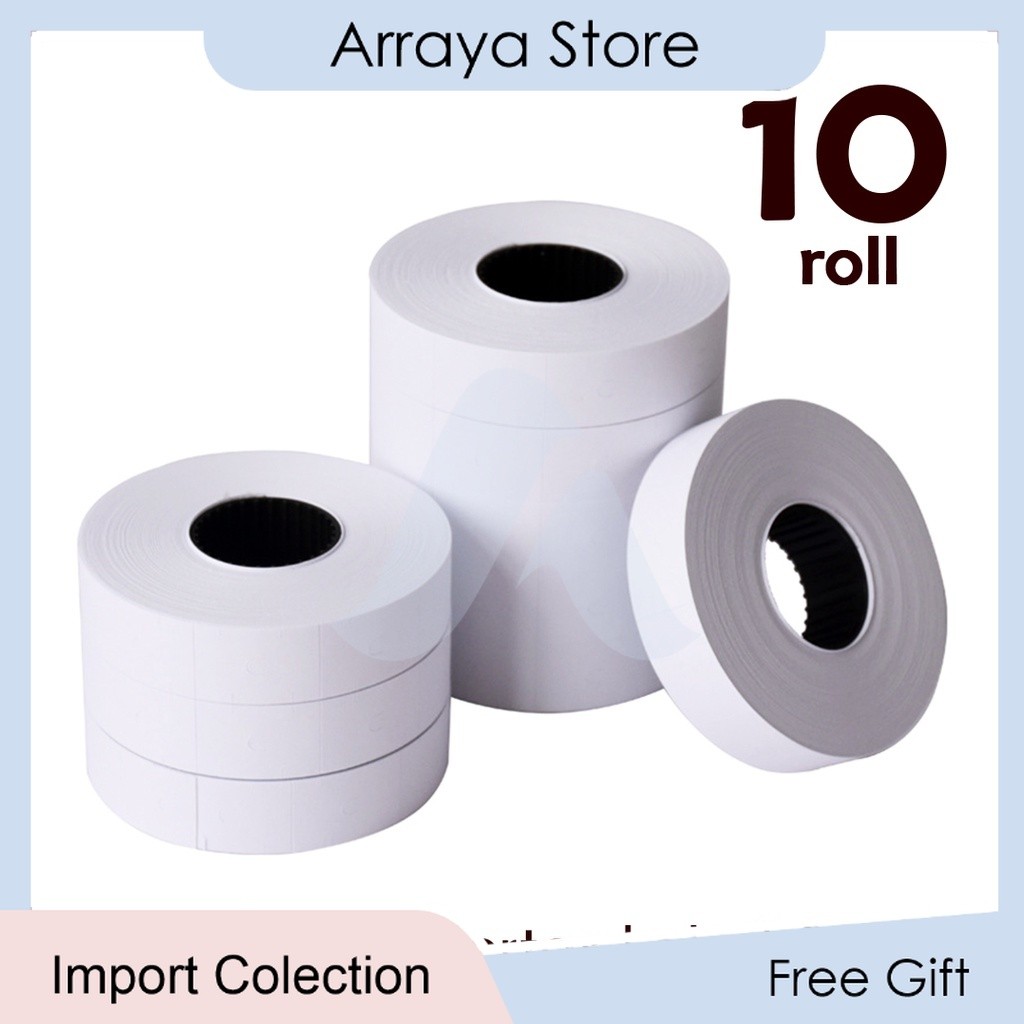 

Isi Label Harga Alat Price Labeller Refill Refil 2 Baris Isi 10 rol