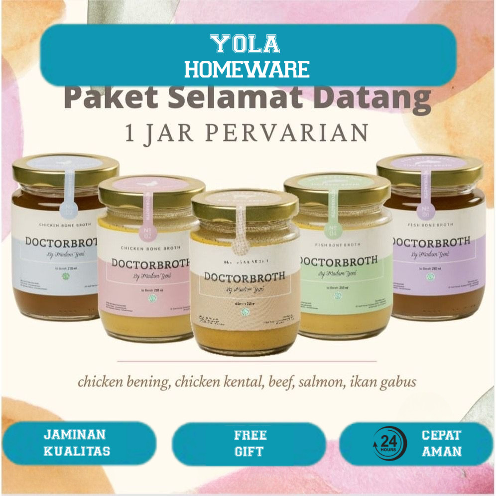 

DOCTOR BROTH - Kaldu Chicken Bone, Beef Bone Broth, Salmon Bone, & Ikan Gabus HALAL - 300gr